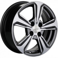 Khomen KHW 1502 6x15 4*100 ET46 DIA54.1 G-Silver-FP Литой