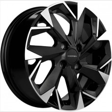 Khomen KHW 1508 6x15 4*100 ET46 DIA54.1 Black-FP Литой