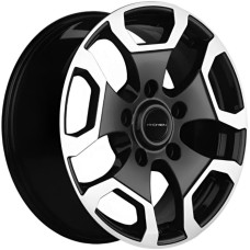 Khomen KHW 1725 6.5x17 5*139.7 ET35 DIA98.5 Black-FP Литой