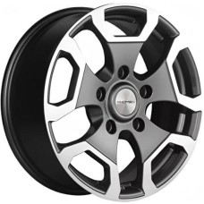 Khomen KHW 1725 6.5x17 5*139.7 ET40 DIA98.5 Gray-FP Литой