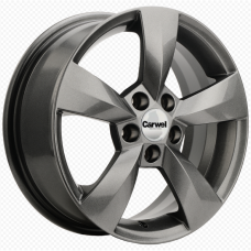 Khomen KHW 1504 6x15 5*100 ET38 DIA57.1 G-Silver Литой