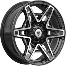 K&K Блэкберн 8x17 6*139.7 ET25 DIA106.1 Алмаз черный Литой
