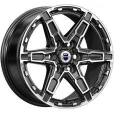K&K Дистрикт 8x18 6*114.3 ET25 DIA66.1 Алмаз черный Литой